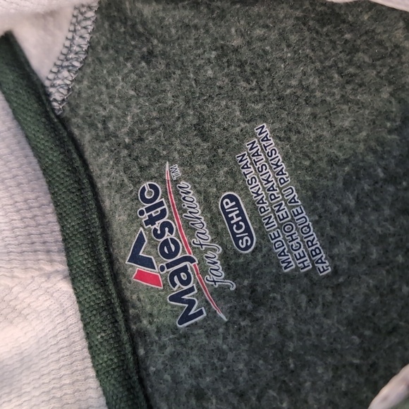 GREEN BAY PACKER Zip-UP Sweatshirt Majestic FOOTBALL FAN Must 💚💛 - Picture 13 of 14